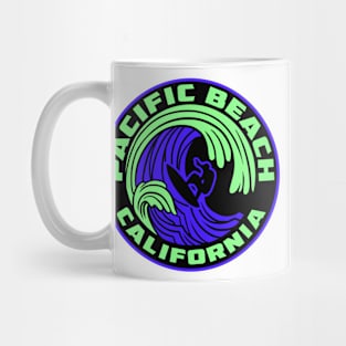 Pacific Beach California Surfing CA Surf Mug